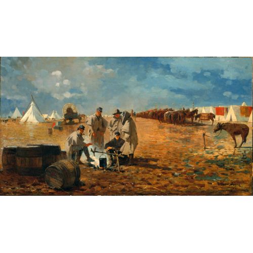 Rainy Day In Camp, Winslow Homer
