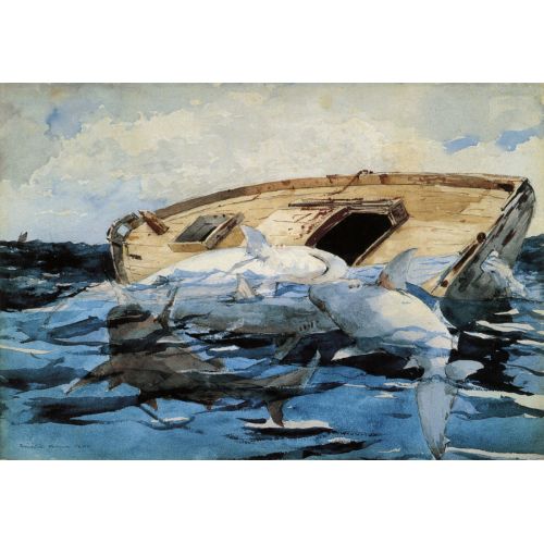 Köpek Balıkları, Winslow Homer Köpek Balıkları, Winslow Homer