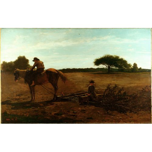 The Brush Harrow, Winslow Homer