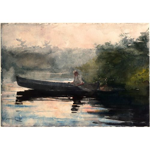 The End Of The Day, Adirondacks, Winslow Homer