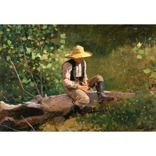 Dal Yontan Çocuk, Winslow Homer Dal Yontan Çocuk, Winslow Homer