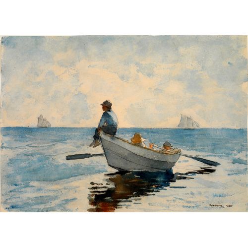 Boys In A Dory 1880, Winslow Homer Realism Art Movements Boys In A Dory 1880, Winslow HomerRenowned American artist, Winslow