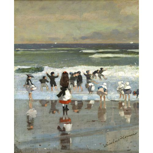 Beach Scene, Winslow Homer Beach Scene, Winslow Homer