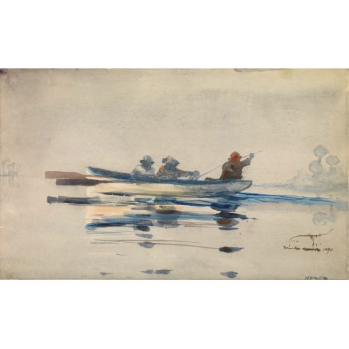 Kayıkta Üç Adam, Winslow Homer Kayıkta Üç Adam, Winslow Homer