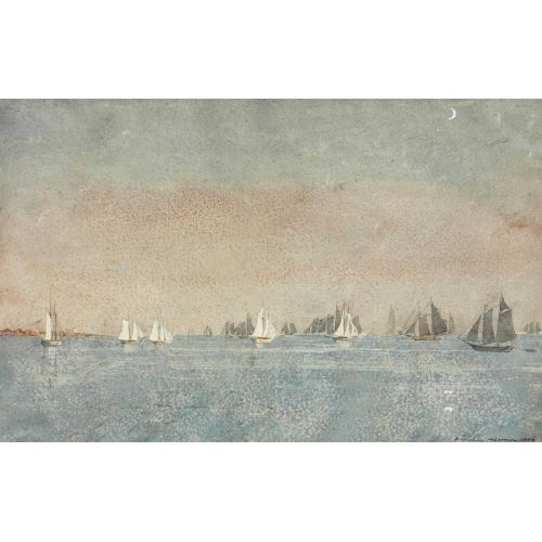 Gloucester Harbor, Fishing Fleet, Winslow Homer