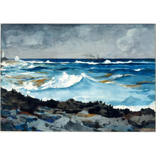 Köpüklü Dalgalar, Nassau Kıyısı, Bermuda, Winslow Homer Köpüklü Dalgalar, Nassau Kıyısı, Bermuda, Winslow Homer