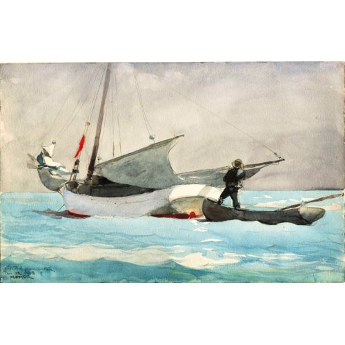 Yelken Toplama, Winslow Homer