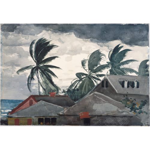 Hurricane Bahamas, Winslow Homer