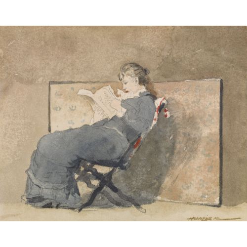 Girl Readings, Winslow Homer
