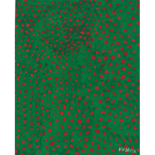 Yayoi Kusama, Green Infinity Nets 7 Yayoi Kusama, Green Infinity Nets 7