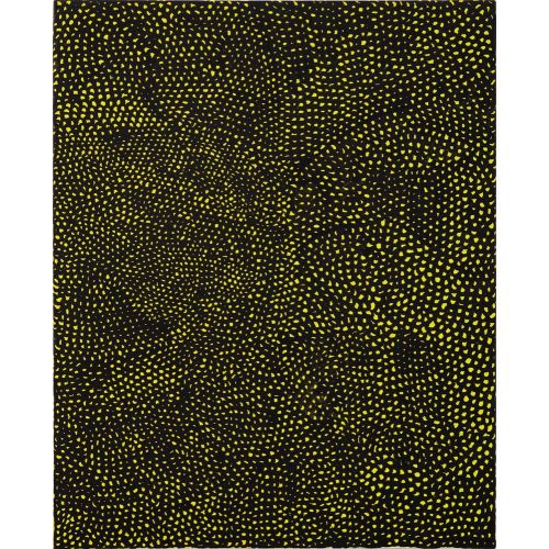 Yayoi Kusama, Black And Yellow Infinity Nets 2