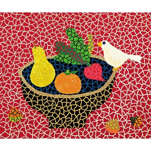 Yayoi Kusama, Kuş 2 Pop Art Yayoi Kusama, Kuş 2 Pop Art Sanat Akımları Kanvas Efektli Tablo, Resim Kağıdı Baskısı, Reprodüksiyon ve Yüksek