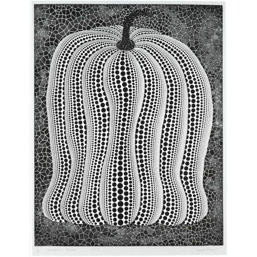 Yayoi Kusama, Pumpkin Black And White 3 Yayoi Kusama, Pumpkin Black And White 3