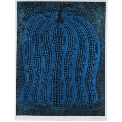 Yayoi Kusama, Blue Pumpkin 3