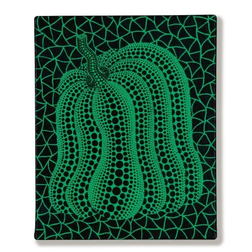 Yayoi Kusama, Green Pumpkin 5 Pop Art Yayoi Kusama, Green Pumpkin 5 Pop Art Art Movements Canvas, Drawing Paper Prints, Reproduction Oil Painting and High Resolution