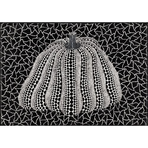 Yayoi Kusama, Pumpkin Black And White 4 Yayoi Kusama, Pumpkin Black And White 4