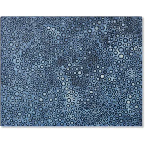 Yayoi Kusama, Infinity Dots Blue Art Movements  Canvas, Drawing Paper Prints, Reproduction Oil Painting and High Resolution Image