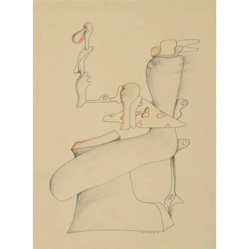 Yves Tanguy, İsimsiz 8 Sürrealizm Sanat Akımları Kanvas Efektli Tablo, Resim Kağıdı Baskısı, Reprodüksiyon ve Yüksek