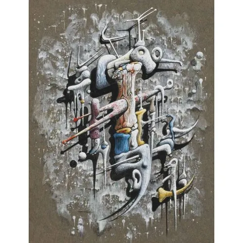 Yves Tanguy, İsimsiz 18 Sürrealizm Sanat Akımları Kanvas Efektli Tablo, Resim Kağıdı Baskısı, Reprodüksiyon ve Yüksek