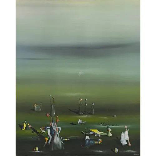 Yves Tanguy, Time And Again Surrealism Art Movements Canvas, Drawing Paper Prints, Reproduction Oil Painting and High Resolution