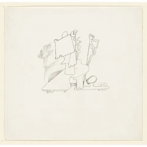 Yves Tanguy, Untitled Sketch 5 Surrealism Yves Tanguy, Untitled Sketch 5 Surrealism Art Movements Canvas, Drawing Paper Prints, Reproduction Oil Painting and High