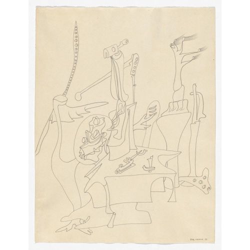 Yves Tanguy, Untitled Sketch 27 Yves Tanguy, Untitled Sketch 27