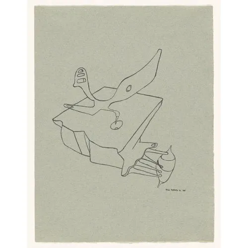 Yves Tanguy, Untitled Sketch 37 Surrealism Art Movements Canvas, Drawing Paper Prints, Reproduction Oil Painting and High