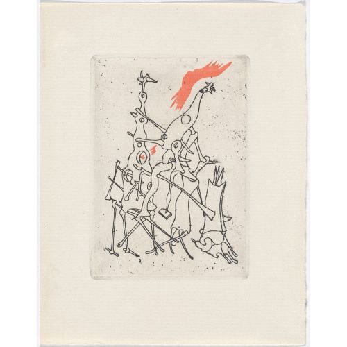 Yves Tanguy, Variant Of Frontispiece From Minuits Pour Geants: Volume II From L'antitete Yves Tanguy, Variant Of Frontispiece From Minuits Pour Geants: Volume II From L'antitete