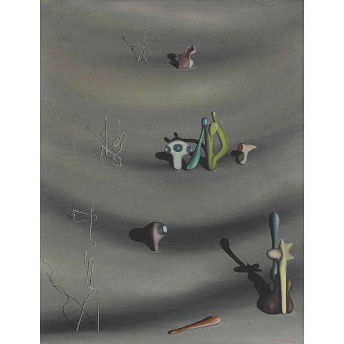 Yves Tanguy, Seni Buldum Nesne Bulundu Sürrealizm Sanat Akımları Kanvas Efektli Tablo, Resim Kağıdı Baskısı