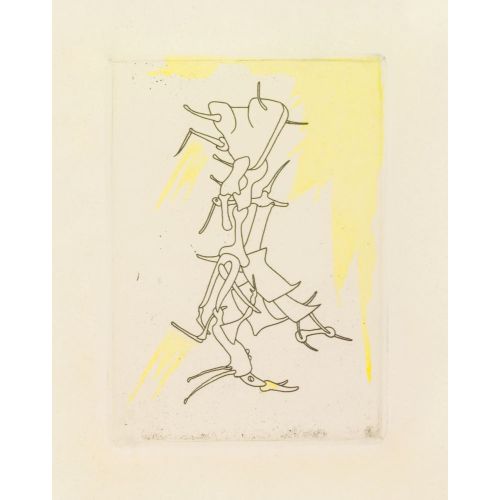 Yves Tanguy, L'antitete: One Plate Untitled Sketch 50
