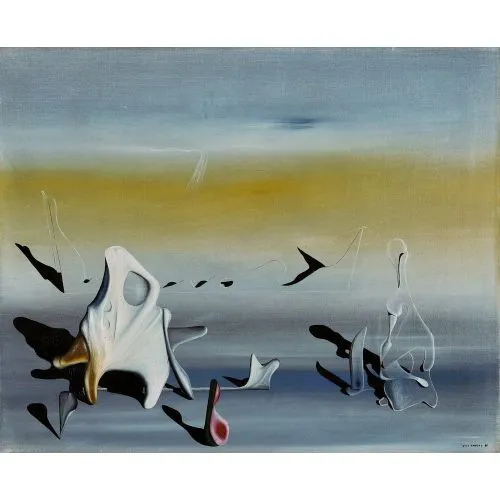Yves Tanguy, New Games Surrealism Art Movements Canvas, Drawing Paper Prints, Reproduction Oil Painting and High Resolution Image