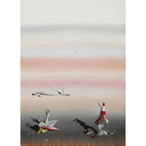 Yves Tanguy, İsimsiz 1 Sürrealizm Sanat Akımları Kanvas Efektli Tablo, Resim Kağıdı Baskısı, Reprodüksiyon ve Yüksek