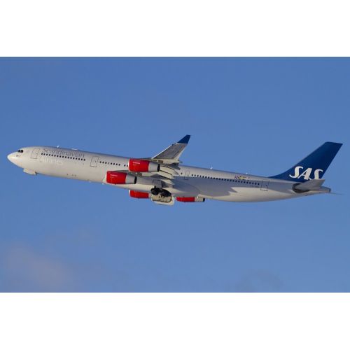Sas Airbus A340 In Stockholm Poster Sas Airbus A340 In Stockholm Poster