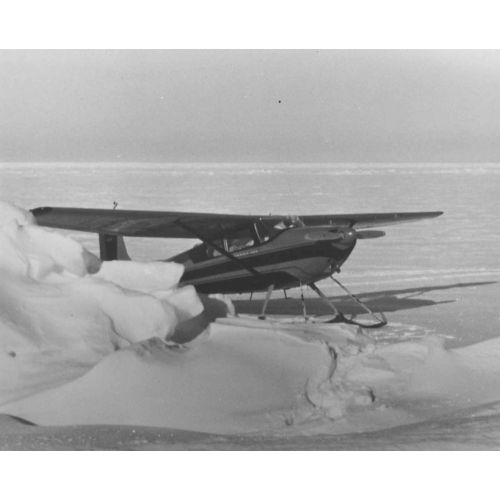 Small Aircraft On Skis On Snow Poster Small Aircraft On Skis On Snow Poster