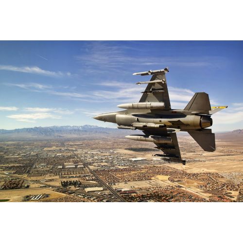 Usaf F-16 Breaking Las Vegas Poster