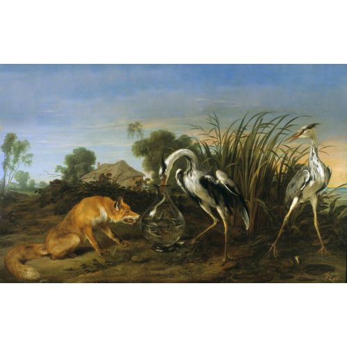 Tilki Ve Balıkçıl Masalı Frans Snyders Posteri Tilki Ve Balıkçıl Masalı Frans Snyders Posteri