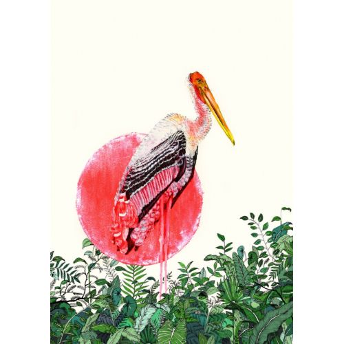 Painted Stork Gaia Cairo Poster Painted Stork Gaia Cairo Poster
