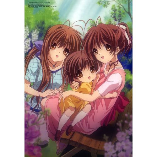Clannad Poster 7 Clannad Poster 7 features a beautiful illustration of the main characters from the popular anime series Clannad.