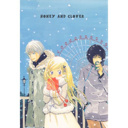 Honey And Clover Poster 2 Honey And Clover Poster 2 features the main characters of the anime in a vibrant and artistic design.