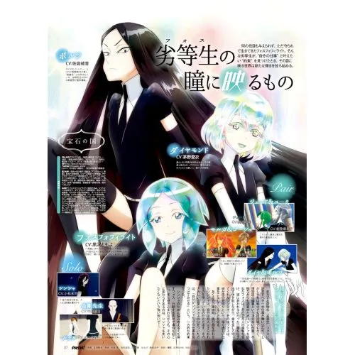 Land Of The Lustrous Posteri 4 Anime Land Of The Lustrous Posteri 4 Land of the Lustrous posteri 4, anime serisinin karakterleri olan mineral taşlarından oluşan