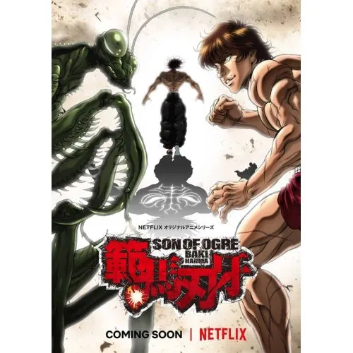 Baki The Grappler Posteri 2 Baki The Grappler Poster 2, aksiyon-dövüş türündeki popüler anime serisi Baki The Grapplerın