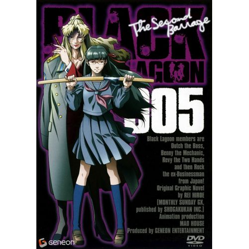 Black Lagoon Poster 6 Black Lagoon Poster 6 features iconic characters Revy, Rock, Dutch, and Benny in action-packed poses. The