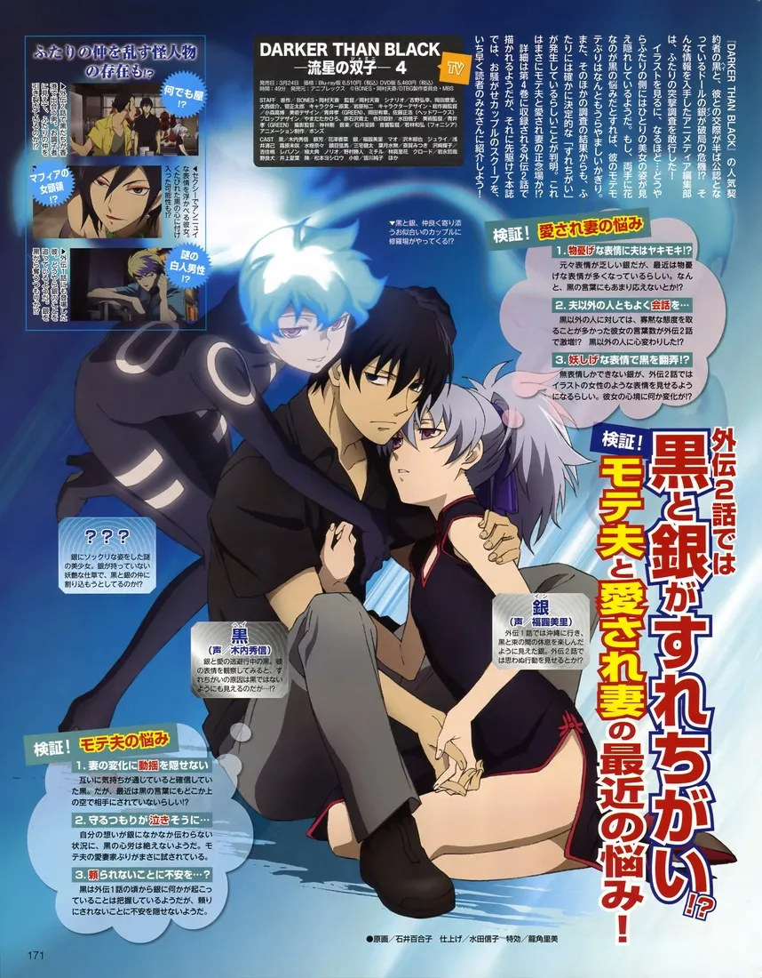 Darker Than Black Anime Manga Poster | Arthipo