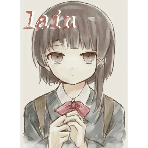 Serial Experiments Lain Poster 2 Poster 2 for the anime Serial Experiments Lain features a minimalist design with a striking