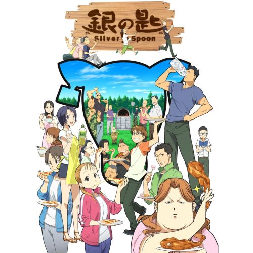 Silver Spoon Anime Manga Poster The Silver Spoon anime manga poster features vibrant artwork depicting scenes from the popular