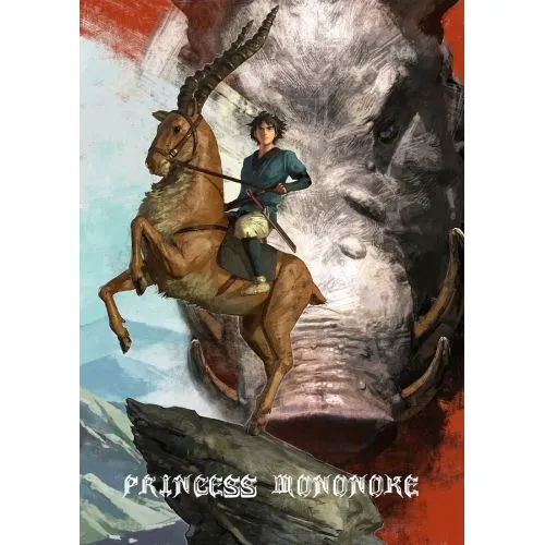 Princess Mononoke Posteri 3 Princess Mononoke posteri, kanvas baskı olarak satışta olan yüksek çözünürlüklü bir