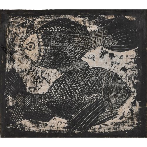 Mansour Ghandriz, Two Fish Elevate your space with the grace of Islamic Art. Explore canvas, posters, and fine art reproductions