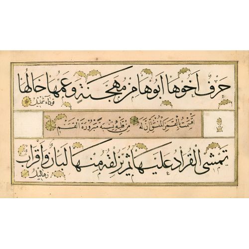 Murakka, Sülüs Nesih Hat, Hafız Osman 13 Hüsn-i Hat sanatının zarafetiyle kanvas, poster,reprodüksiyon veya yüksek