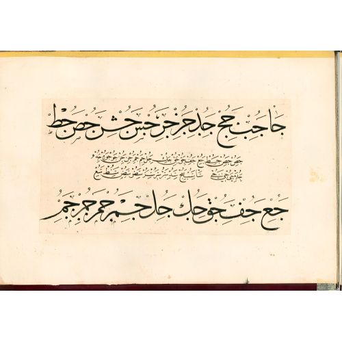Murakka, Sülüs Nesih Hat, İsmail Zühdi, 1851 13 Hüsn-i Hat sanatının zarafetiyle kanvas, poster,reprodüksiyon veya