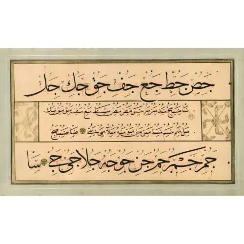Ölçülü Meşk Murakkası, Sülüs Nesih, Mehmed Şevki Efendi 4 Hüsn-i Hat sanatının zarafetiyle kanvas